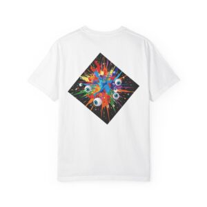 Colorful Off Centre Unisex T-Shirt, Trendy Graphic Tee, Unique Gift, Casual Wear, Everyday Style, Eco-Friendly Fashion